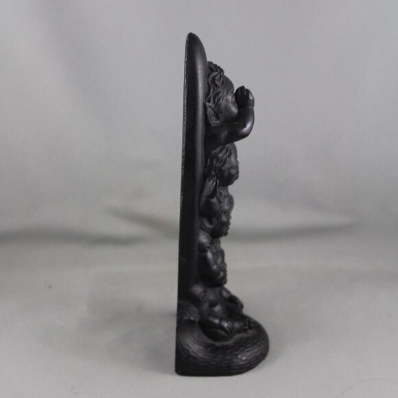 Coco Joes Tiki Statue - Menehume Totem Pole with Surfboard - Made with Lave - Picture 8 of 9